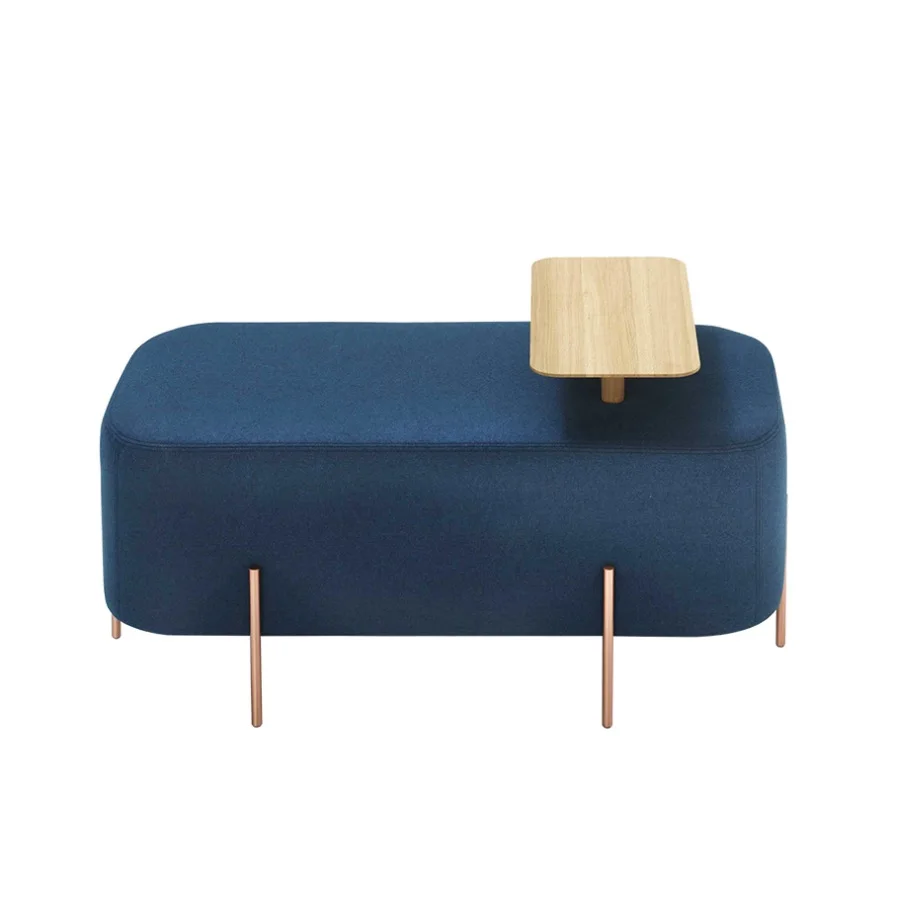 42cm High Ottomans with Mini Table / 90cm Length