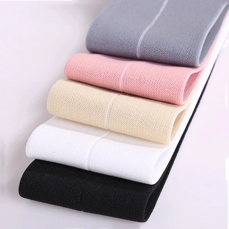 6cm Folded Elastic Band Over Elastic Spandex Satin Rubber Band Underwear Edging Waist Elastic Band Ties Clothing Accessories 1m