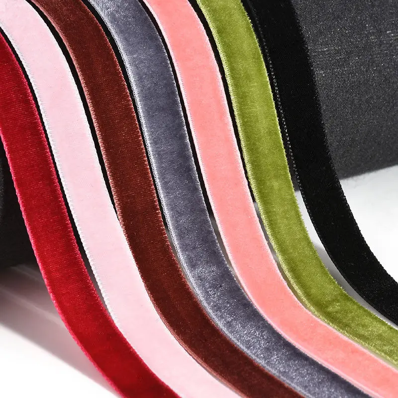 Punk New Fashion 7 Pcs/pack Colorful Velvet strip Choker Necklace Retro Gothic Collar Necklace For Women Girls Female Gift