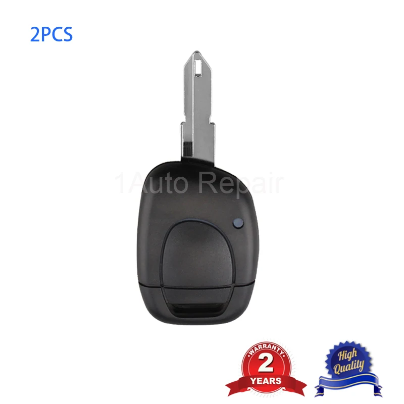 

1 Button Remote Key Smart Car Key 433Mhz PCF7946 Chip for Renault Twingo Clio Master Kangoo 2pcs