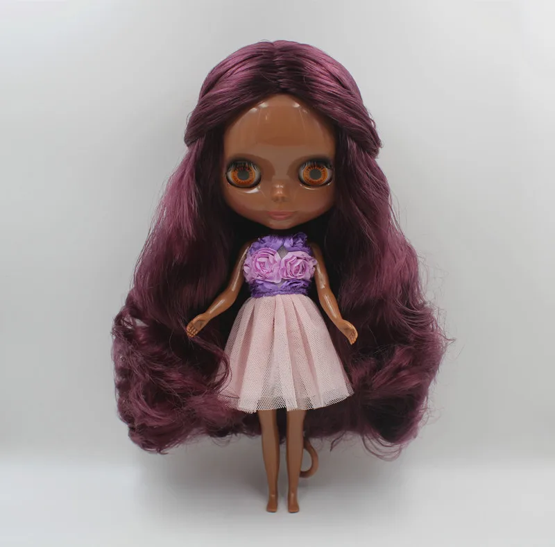 

Free Shipping big discount RBL-424 DIY Nude Blyth doll birthday gift for girl 4colour big eye doll with beautiful Hair cute toy