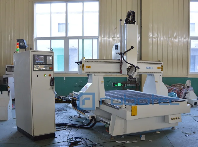 Best quality 4 axis woodworking machinery with servo motry/1325 cnc router machine with high z/rotating head cnc wood machine