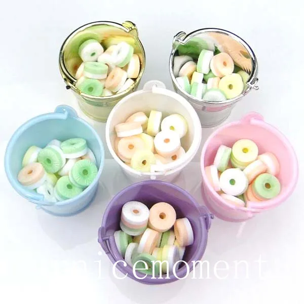 8 Colors--24pcs/Lot Individuation Mini Colorized Plastic Bucket Candy Box Wedding Supplies Gift Boxes Decorative Buckets