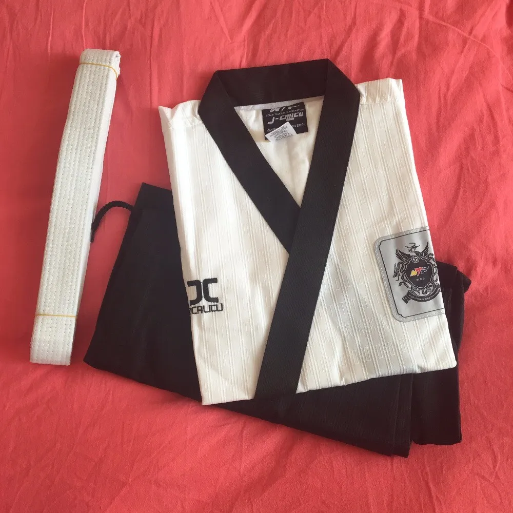 JCALICU Male Taekwondo Poomsae clothes TKD materials J-Calicu taekwondo dobok for have Dan persons Adults