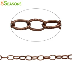 8SEASONS Link Cable Chain Findings Textured Oval Antique Copper 8mm( 3/8