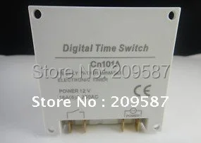 Relay Waktu Pengatur Waktu Dapat Diprogram Daya DC 12V 16A