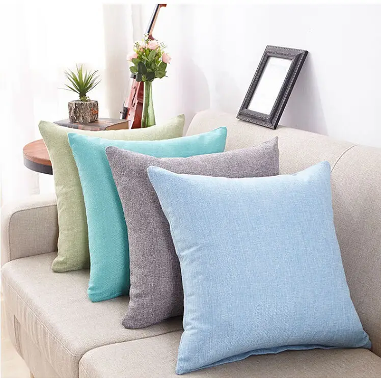 45x45cm New Soft Multicolor Cushion Best Choice Tailored Edge Poly Cotton European Cushion Home Decor Sofa Cushions