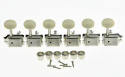 KAISH Vintage Guitar Tuning Keys Guitar Tuners Machine Heads for ST TL Ivory /Nickel/Chrome/Black/ Gold