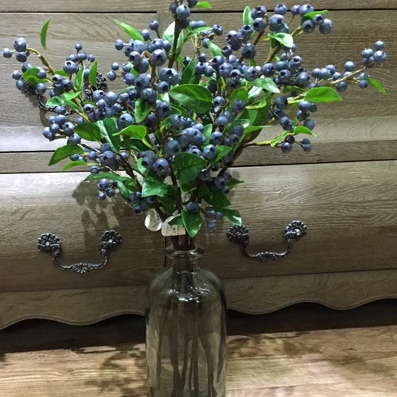 

6pcs 55cm Artificial Simulation Of Australian Blueberry Fruit Upscale Deluxe Festival Decorations Home Furnishing Safe Nontoxic