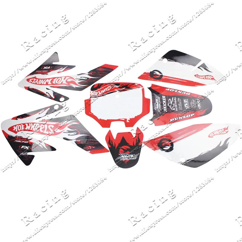 CRF 70 GRAPHICS KIT CRF70 DECO DECALS STICKERS DIRT PIT BIKE SENGE Motocross Kayo BSE Use