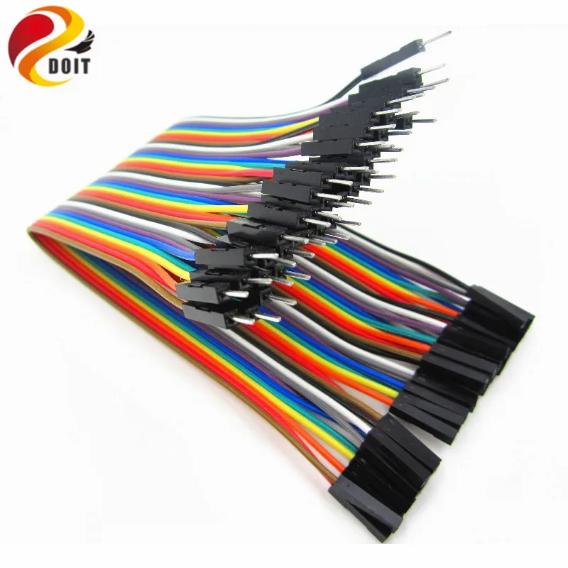 Dupont Line 40pcs 20cm Male to Female Jumper Wire Dupont Cable Breadboard Cable Jump Wire for Arduino RC Toy Kit