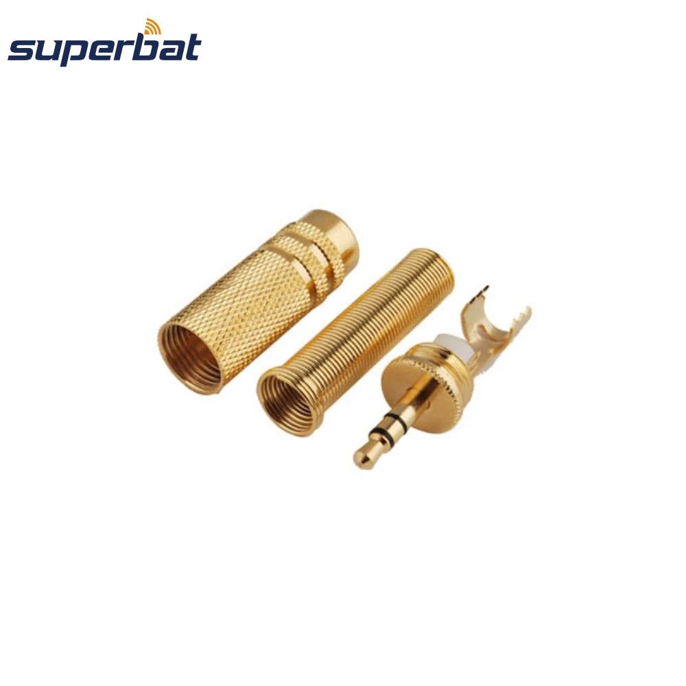 Conector coaxial masculino reto do rf do friso de superbat 3.5mm para o cabo 50-5