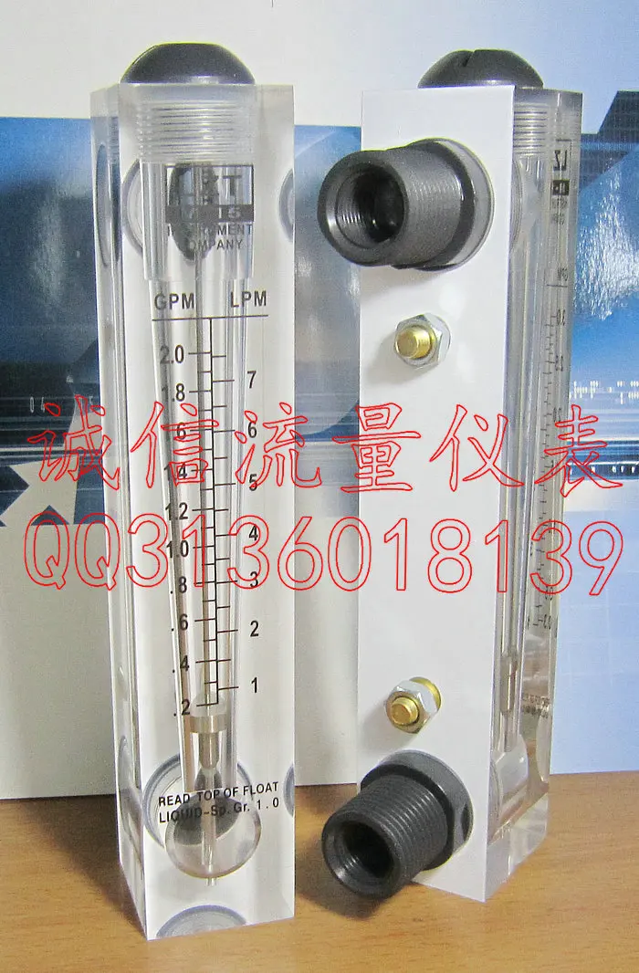 

LZT-15 (1-7LPM) flow meter with 0.2-2GPM (gallon), flow meter