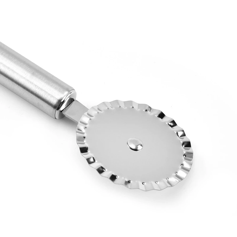 Rvs Pizza Enkel Wiel Cut Gereedschap Diameter 6Cm Huishouden Pizza Mes Cake Gereedschappen Wiel Gebruik Voor Wafel Cookies
