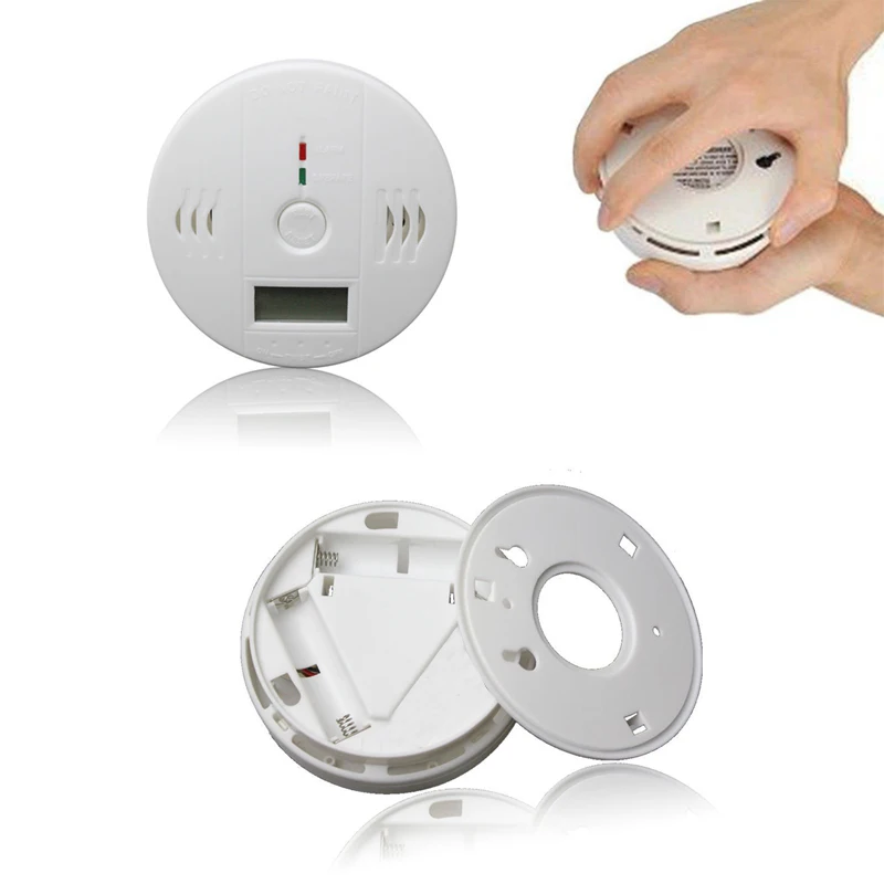 Home Security LCD Carbon Monoxide Detector Independent CO Gas Sensor 85dB Warning-up High Sensitive Poisoning Alarm Detector