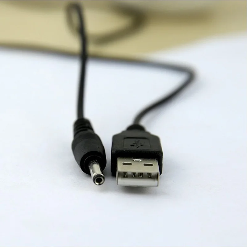 DC 3.5mm USB Micro High quality Universal USB Charger charging Cable wire for headlamp rechargeable flashlight torch computer