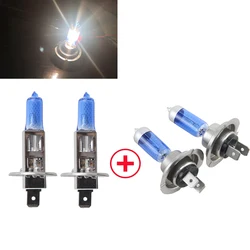 6500K White H1 H7 High beam Low beam 55w 12V Gas Halogen Headlight Bulb Light Lamp with Dark Blue Glass for car Fog Driving lamp