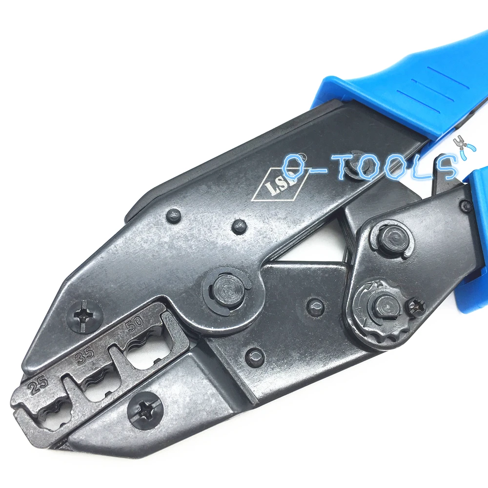 LS-2550EF Ratchet crimping tool for cable end sleeves 25-50mm2 wire ferrules crimping pliers 4-1 AWG