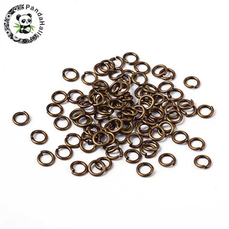 Antique Bronze Brass JumpRings, Close but Unsoldered, about 6mm in diameter, 1mm thick,about 95-100pcs