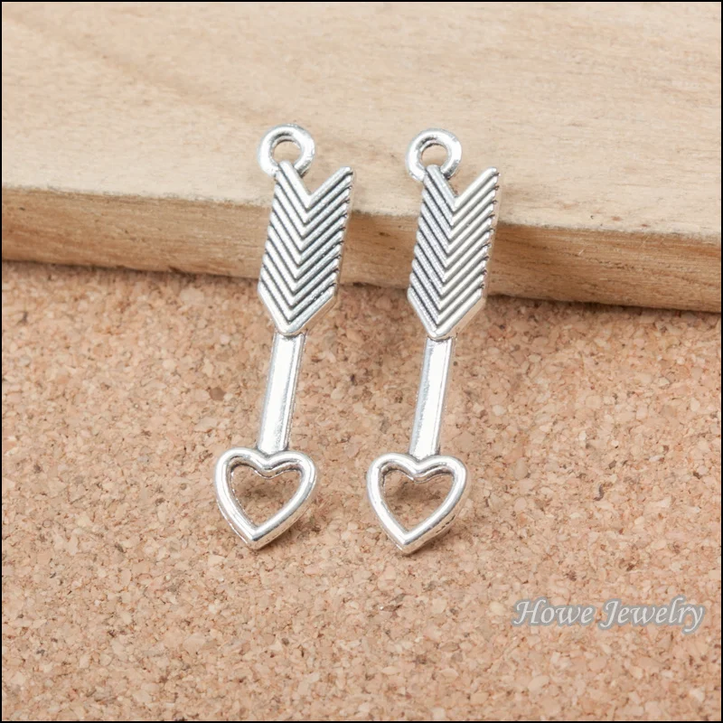 

150pcs vintage arrow charm Antique silver Pendant DIY European Style Jewelry Making B285