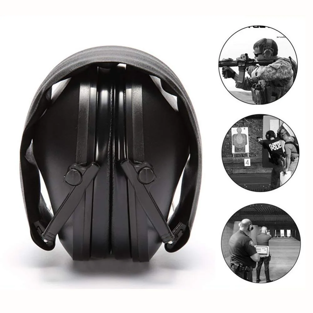 Electronic Shooting Ear Protection Sound Amplification Adjustable Anti-noise Earmuffs Hunting Outdoor Sport Ear Defender