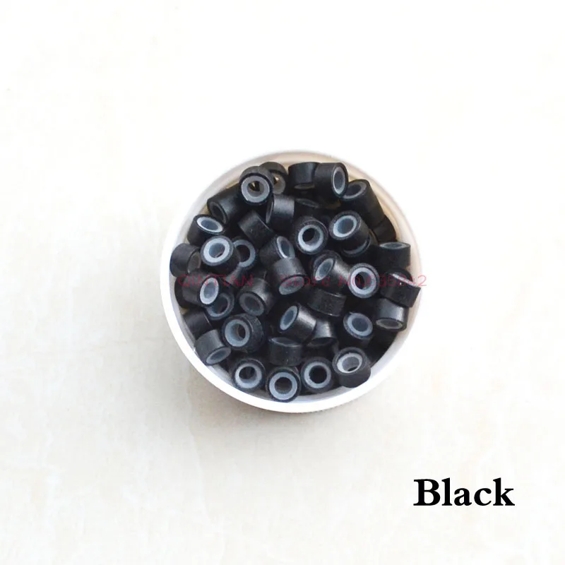 

Инструменты для наращивания волос: микро-кольца (500 шт.), силиконовые, алюминиевые, 5x3x3 мм, для профессионального использования в парикмахерских.