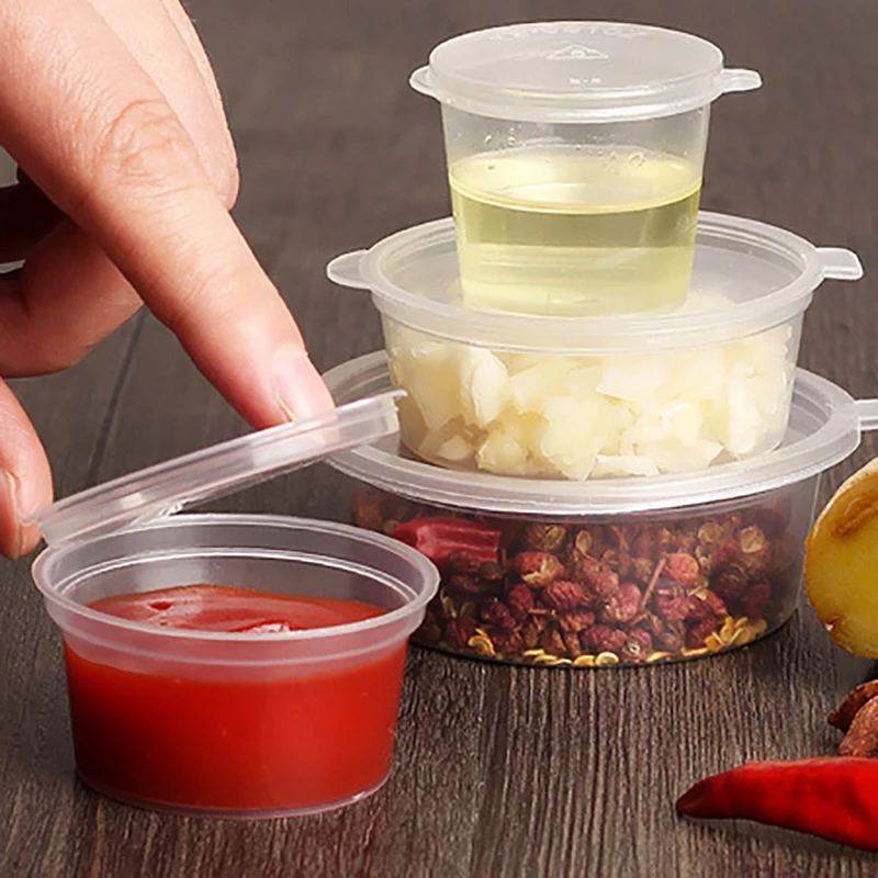 Transparent Seasoning Boxes, Tomato Sauce Boxes, Salad Dressing Cases, Cheese Packing Cases,  Kitchen Utensils Sauce Ware