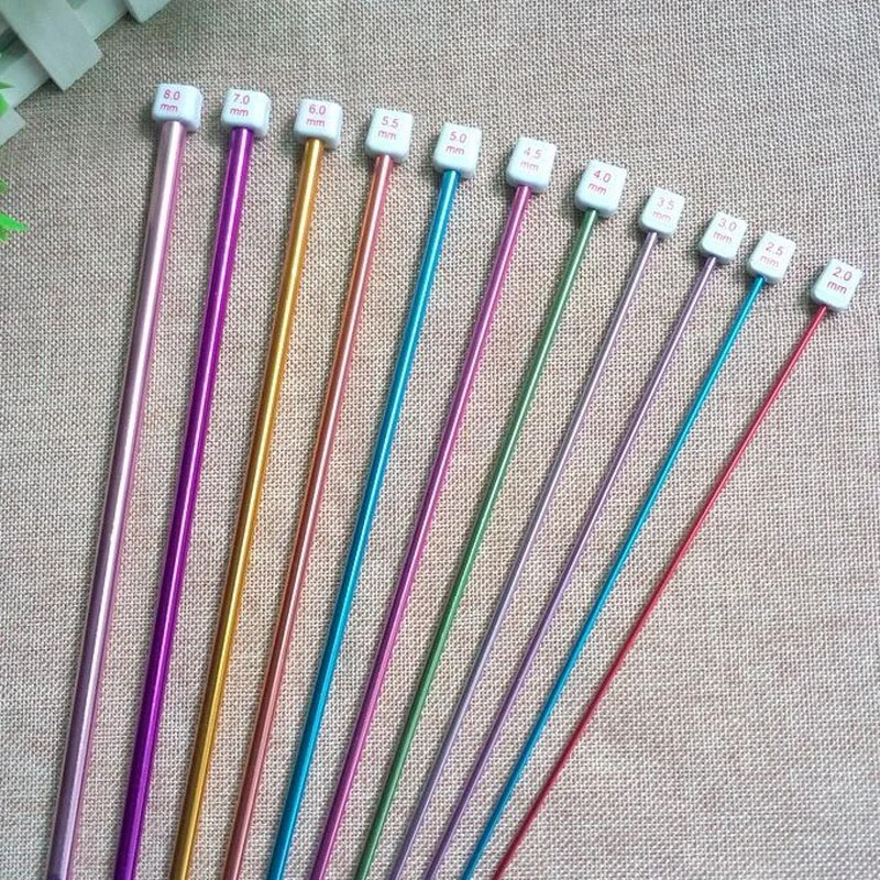 

150sets (11 Pcs/ Set) Crochet Hooks Needle Set Assorted Colors Tunisian Afghan Aluminum Knitting Needles Tools Kit ZA5342