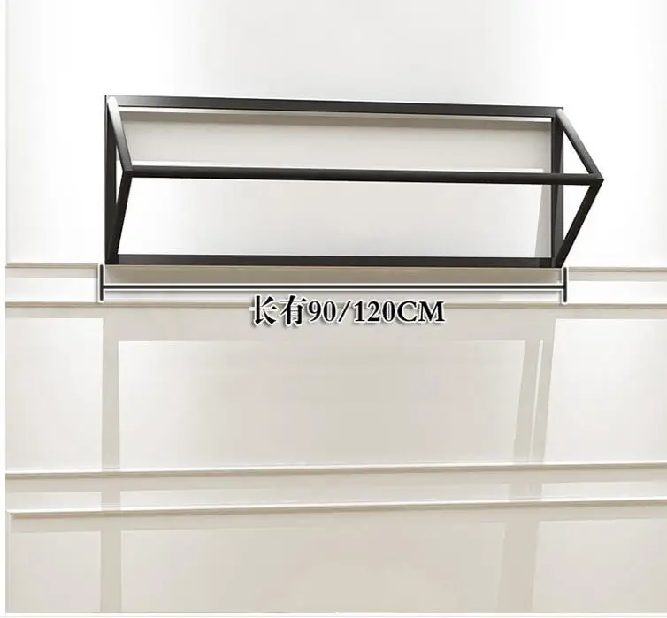 Clothing store display stand wedding dress multi-function hanger on the wall women's clothing store clothes rack clothing rack.