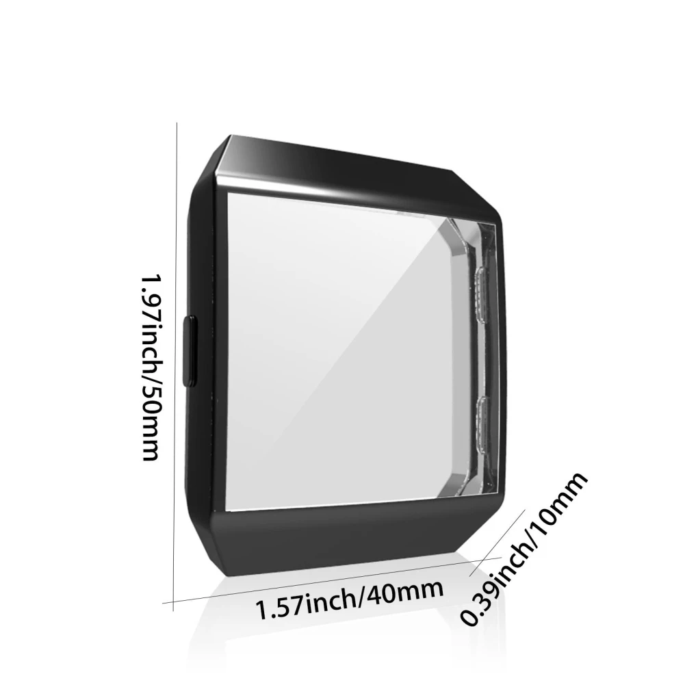 Ионный чехол для Samsung Fitbit, защитный чехол из ТПУ, чехол для ионных смарт-часов Fitbit, защитный чехол для экрана браслета