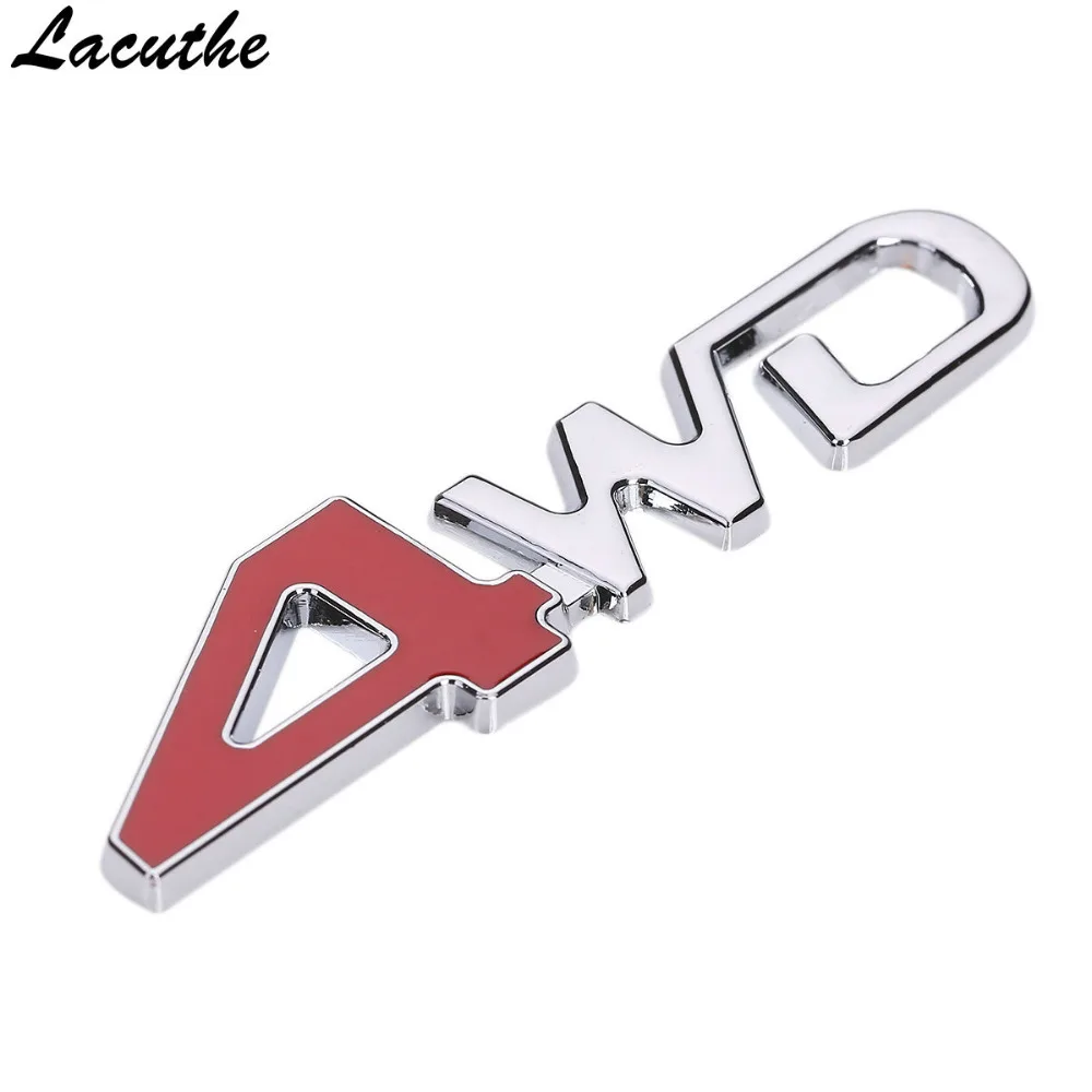 Автомобильный стайлинг, 3D хромированная металлическая наклейка, эмблема 4WD 4x4, бейдж, наклейка на задний багажник внедорожника для Toyota Highlander RAV4 Tiguan Honda