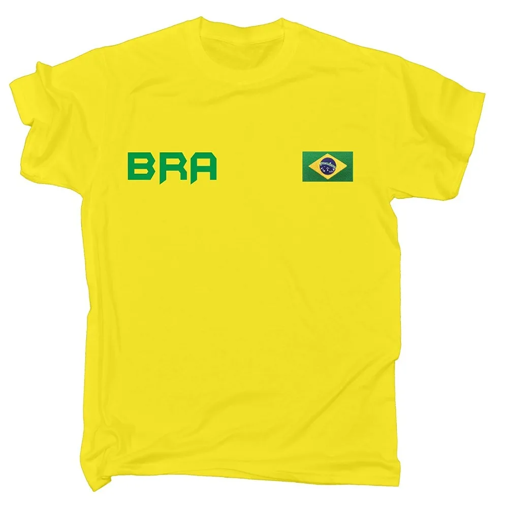 Brasil Supporter Brazil Brazilian Fan Flag Games Sporter Men\'S Footballer Legend Soccers New 2019 Print T Shirt Men Hot Brand