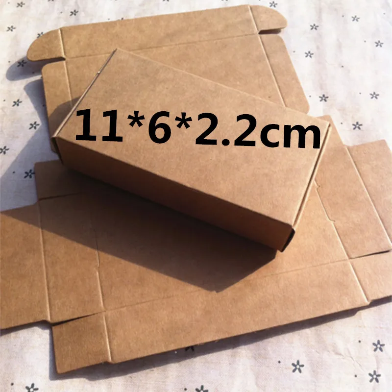 50pcs 11*6*2.2cm Joy soap paper gift pacakging box , brown kraft paper gift box ,wedding candy craft paper box