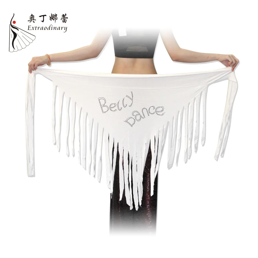 Women Belly dance Fringe Rhinestone Hip scarf Bellydancing Modal Belts