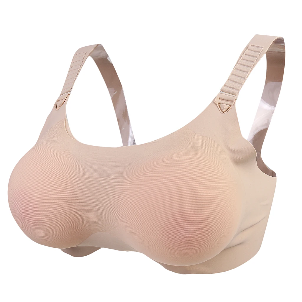 Silicone Breast Forms Fake Boobs Prosthesis Bra 500-1400g A-D Cup Bra For Crossdresser Mastectomy Novety Costume Push Up Bras