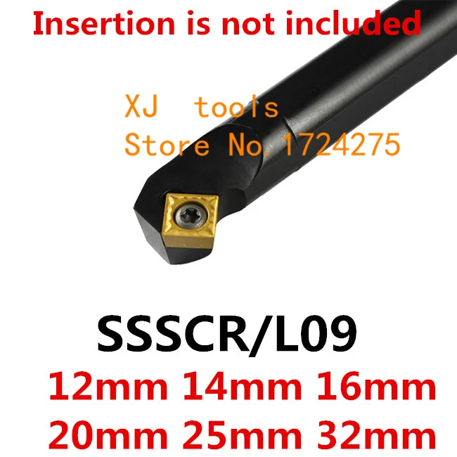 1PCS 12mm 14mm 16mm 20mm 25mm 32mm SSSCR09 SSSCL09 S12M-SSSCR09 S16Q-SSSCR09 the Right/Left Hand CNC Turning Lathe tools