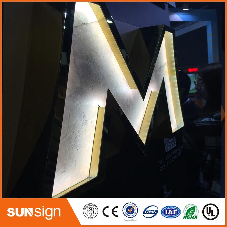 

High quality LED front lit letter signs/wedding decoration light up letter