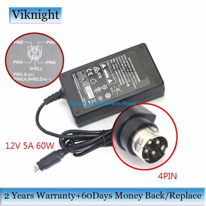 12V 5A 60W Power Supply AC Adapter For Huawei VPC600 VPC620 VIEWPOINT 8066 8033S VPC620 600 FSP060-1AD101C HW-60-12AC14D-1