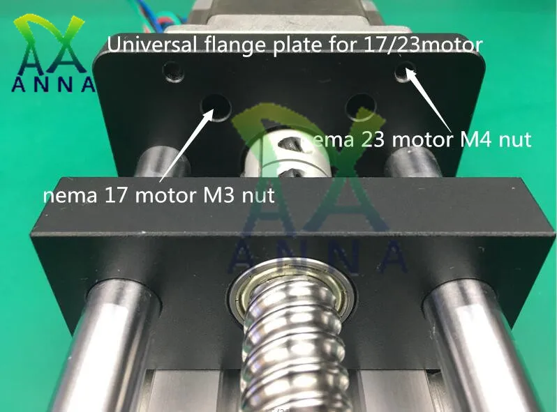 GGP 100MM Ball Screw SFU1204 1605 1610 Slide Rail Linear Guide Moving Table Slip-way+ 1Pc Nema 23 motor 57 Stepper Motor