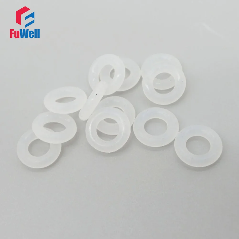 O-rings Seals Gasket Washer Food Grade 3mm Thickness White Silicon Rubber Ring Sealing OD 60/62/65/68/70/72/75/80/85/90/95mm