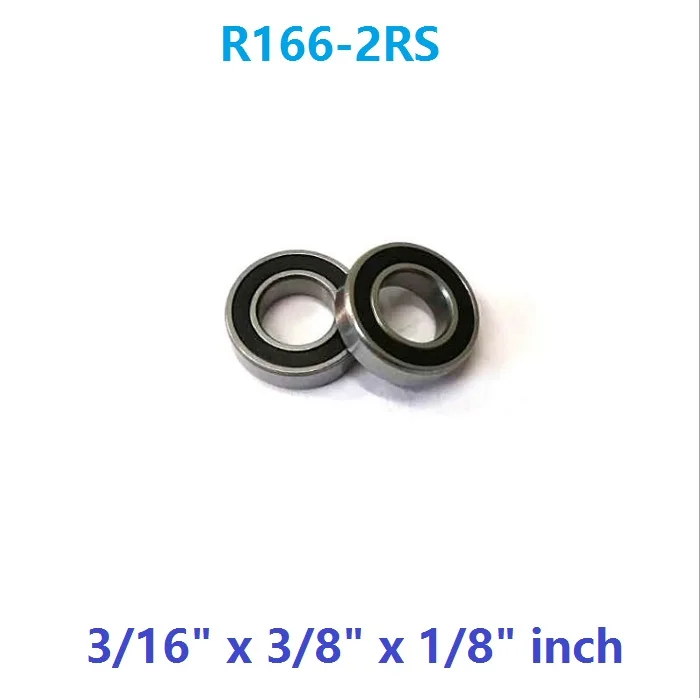 100pcs/lot R166-2RS R166RS R166 RS 3/16