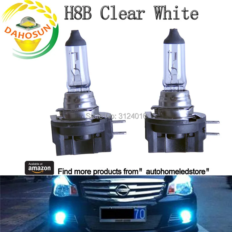 

2PC X dahosun H4B Halogen Car Light Bulb 12V 55W H8B Car Halo 12V 35W Super white and clear white