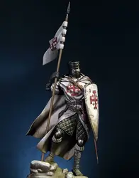 Assembly Unpainted Scale 1/18 90mm Knight of the Holy Sepulcher --90mm figure Historical Resin Model Miniature Kit