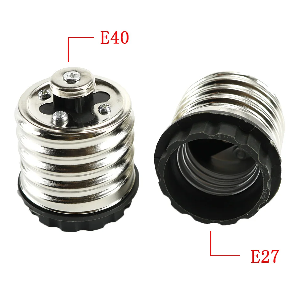 Lamp Base E40 To E27 LED Light Bulbs Adapter Converter Socket Lamp Base Holder For LED Halogen Filament CFL Light 16A 220V 1pcs