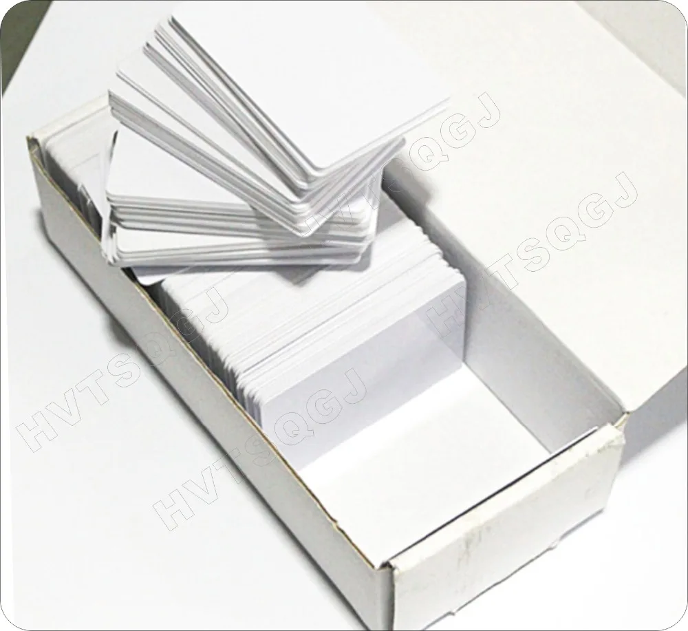 200pcs/lot  T5577  blank Thin pvc proximity Card rewritable RFID 125KHz