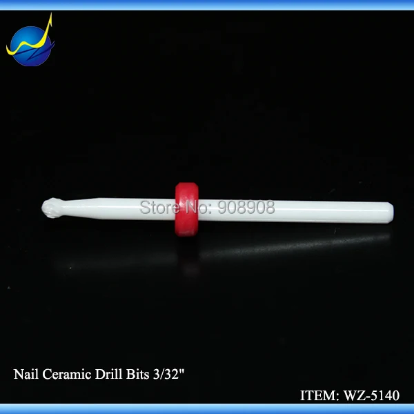 

1PC White Ceramic Ball Cuticle Clean Nail Drill Bit Professional Bits For Electric Nail Art Machine Manicure Pedicure Burs Tools