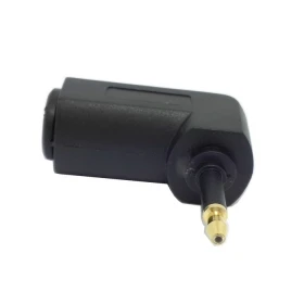 90 Degree Right Angled Optical Audio Adapter Regular Toslink Jack to Mini Toslink Plug 3.5mm