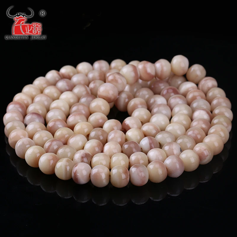 10PCS Natural blood camel bone Tibetan apple round beads DIY accessories. Hole 1.5mm