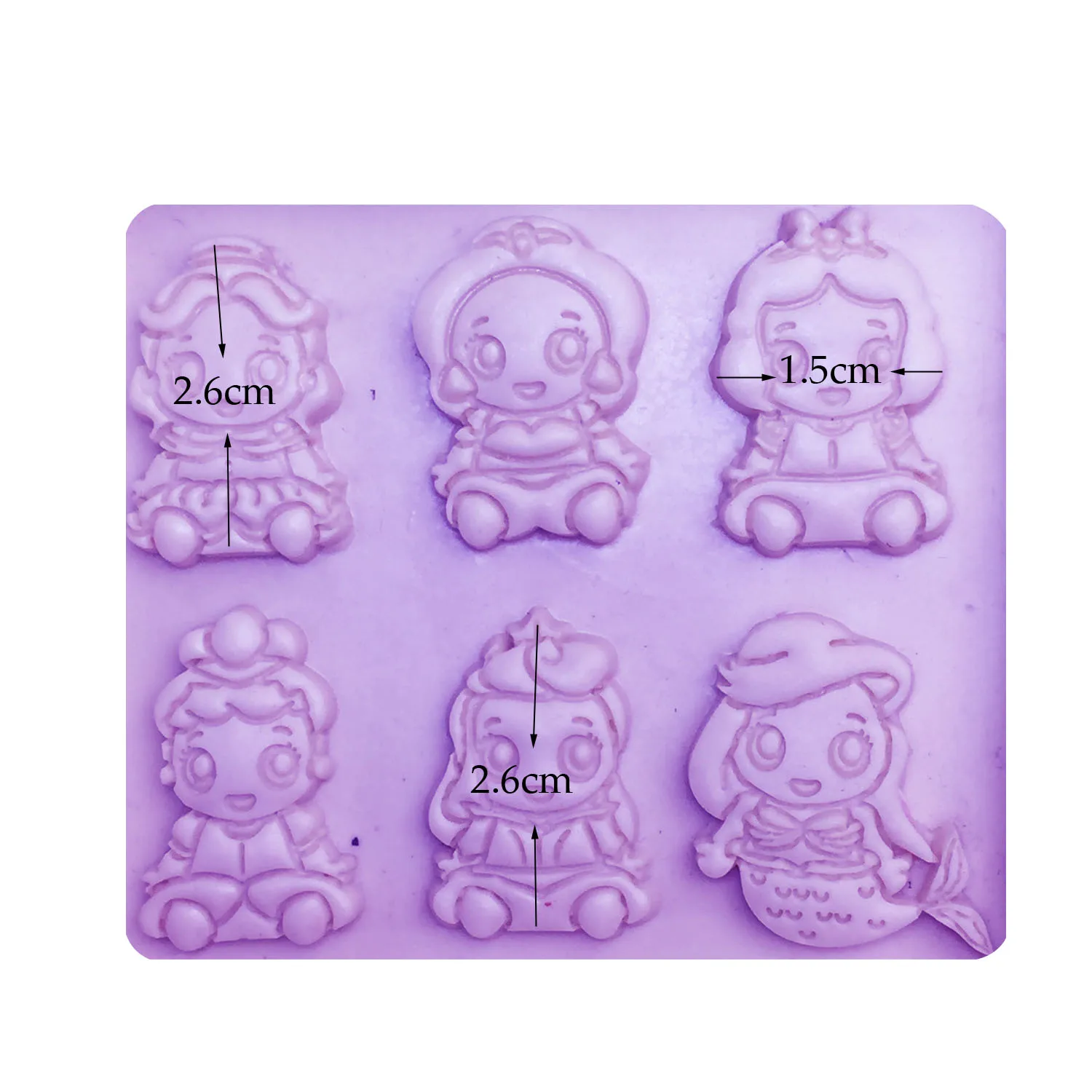 M0676 Cake Decorating Tools Mermaid Princess Fondant Cake Mold Chocolate Dessert Pastry Baking Decorative Diy Tools