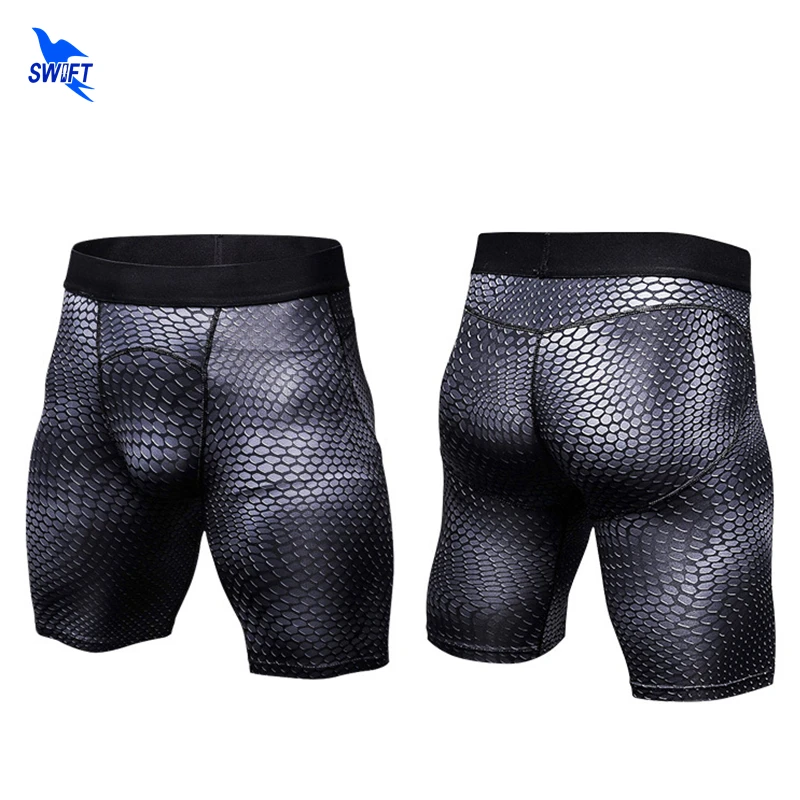 Customize LOGO Mens Summer Compression Shorts 2022 Running Tights Quick Dry Beach Panties Male Fitness Gym Trunks Short Pants